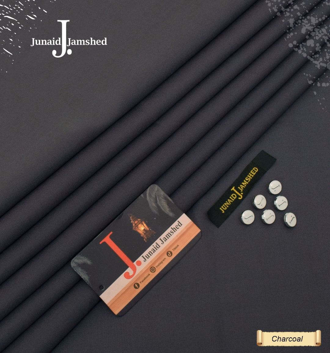J. Junaid Jamshaid Online All Season Wash & Wear Boski For Men Charcoal