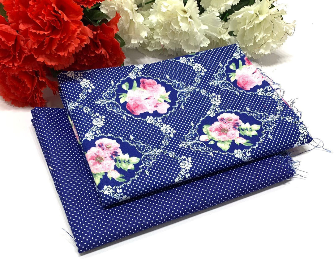 Micro Polo Cotton 2pcs Suit Blue Horizon