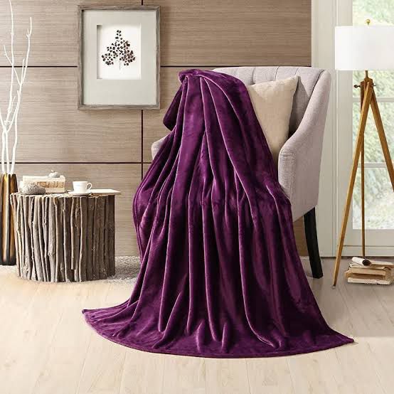 Export Quality Flees AC Blanket Royal Plum