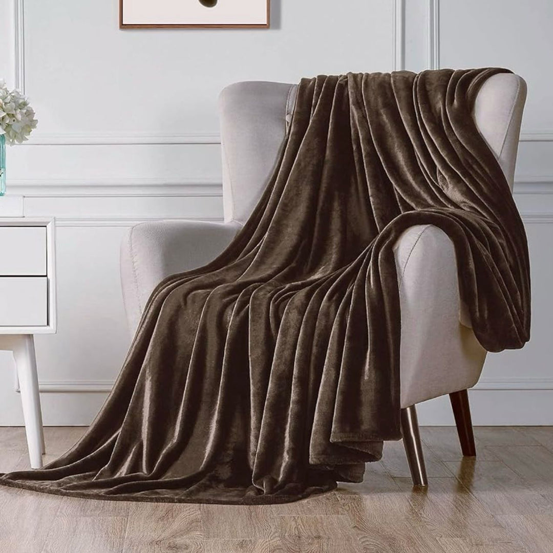 Export Quality Flees AC Blanket Mocha Whisper