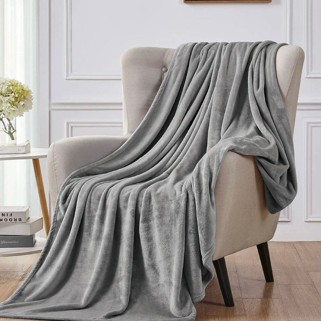 Export Quality Flees AC Blanket Silver Serenity