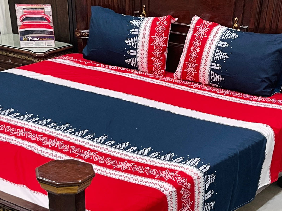 Micro Cotton Fabric King size Bedsheet Nordic Nights