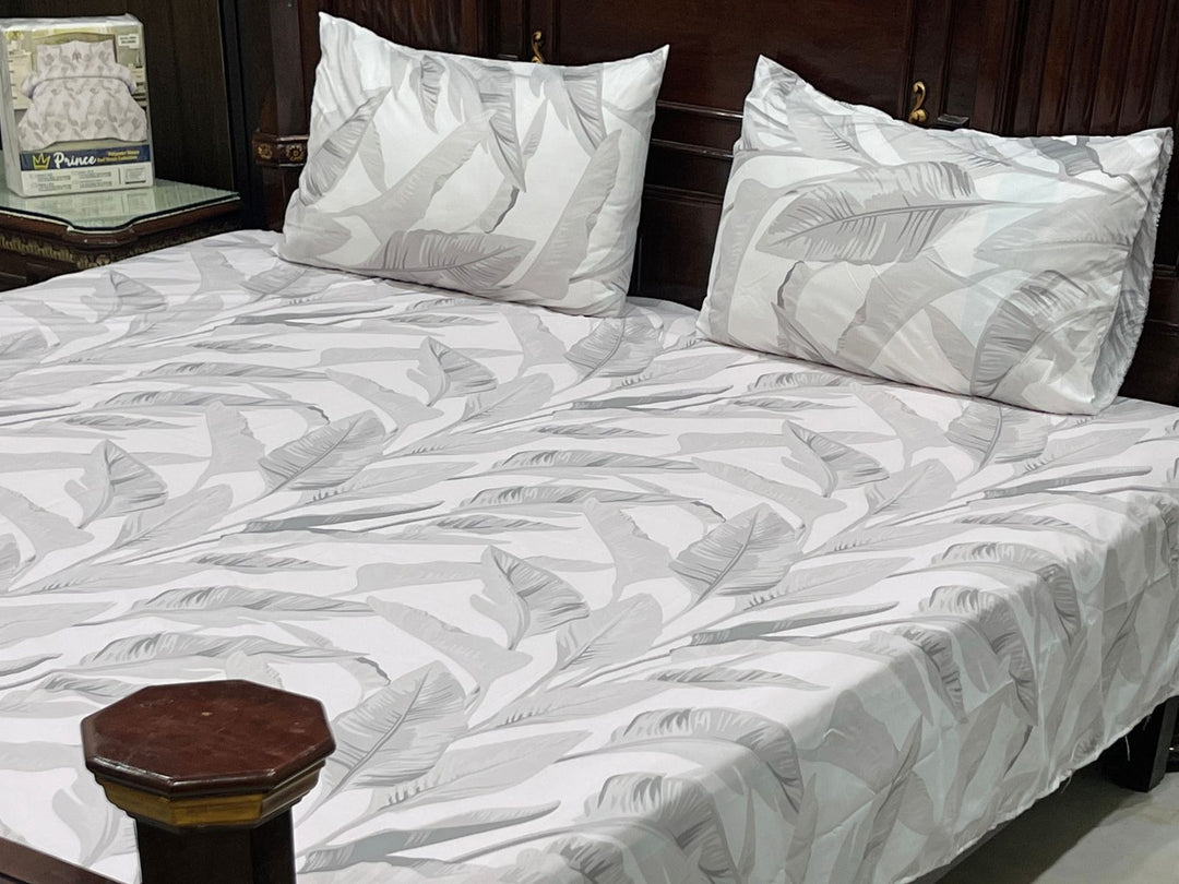 Micro Cotton Fabric King size Bedsheet Whispering Leaves
