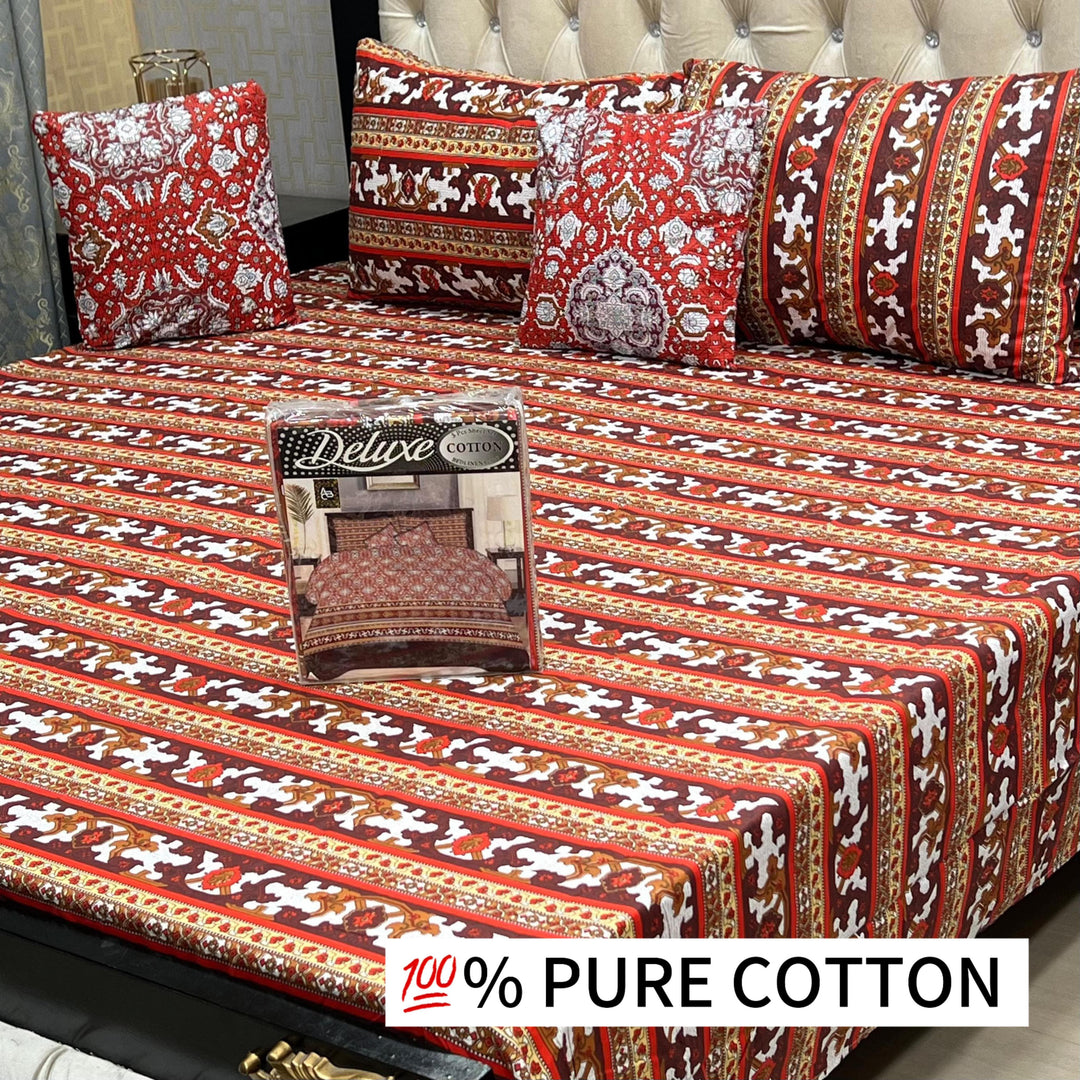 Pure Cotton Bedsheet 5pcs set Tribal Touch