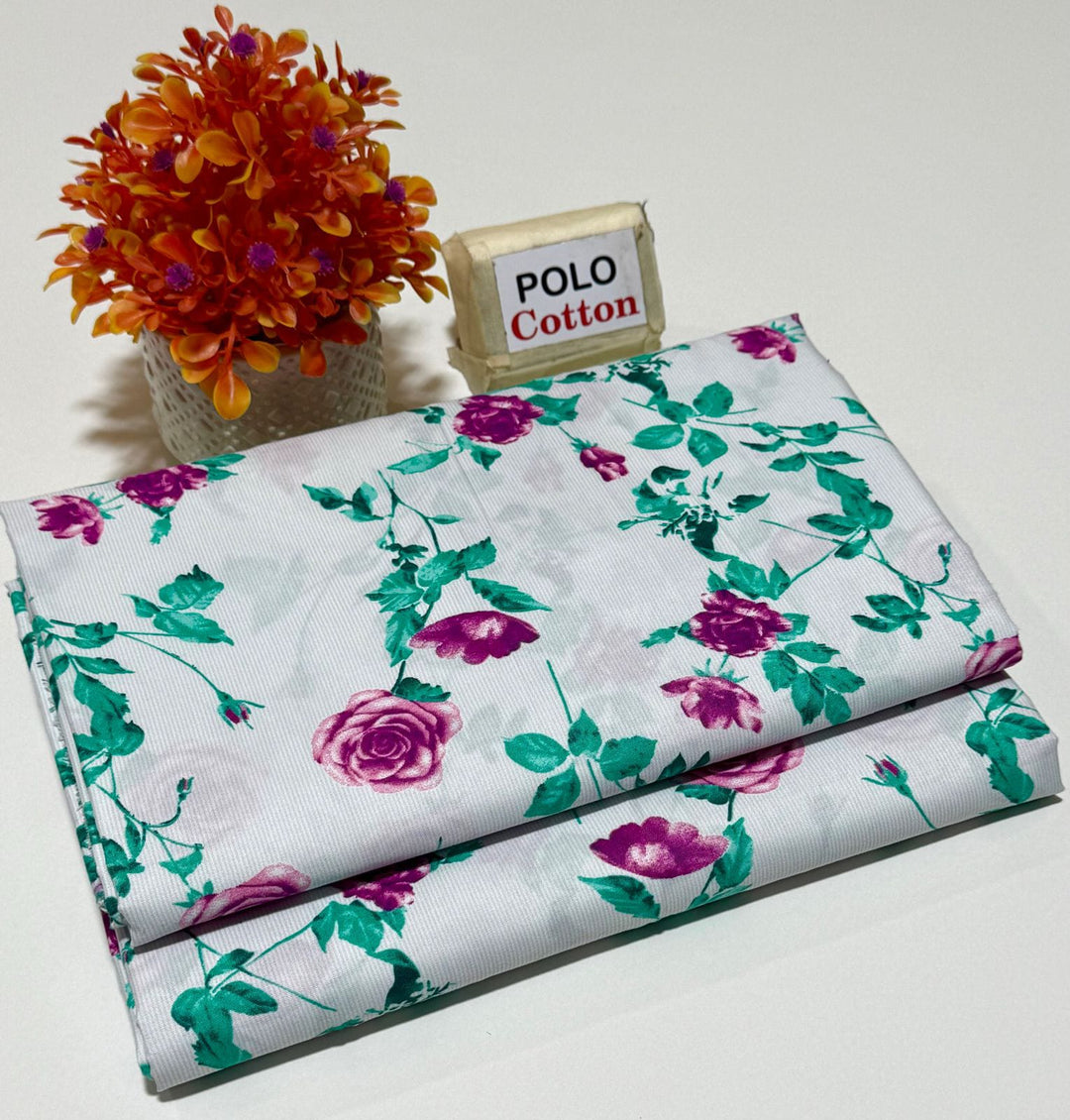 Micro Polo Cotton 2pcs Suit Blush & Vine