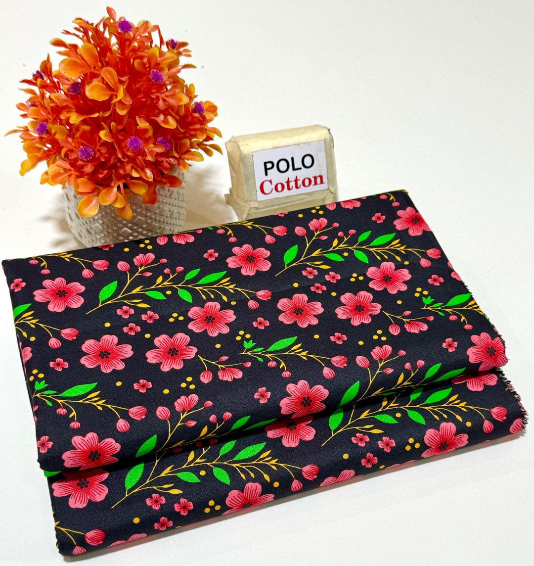 Micro Polo Cotton 2pcs Suit Crimson Night