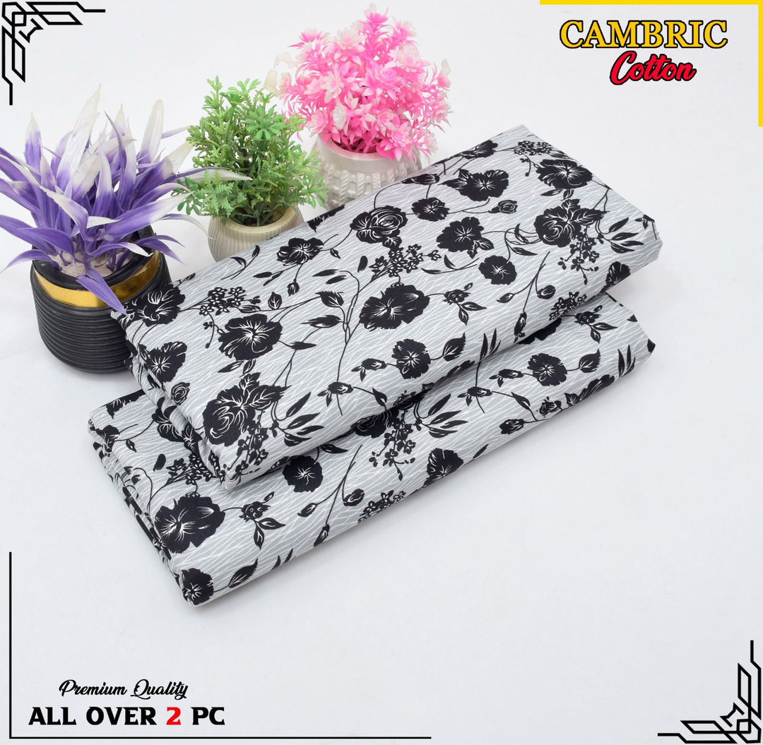Micro Polo Cotton 2pcs Suit Pewter Blossom