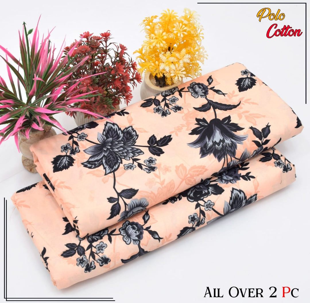 Micro Polo Cotton 2pcs Suit Blush Noir