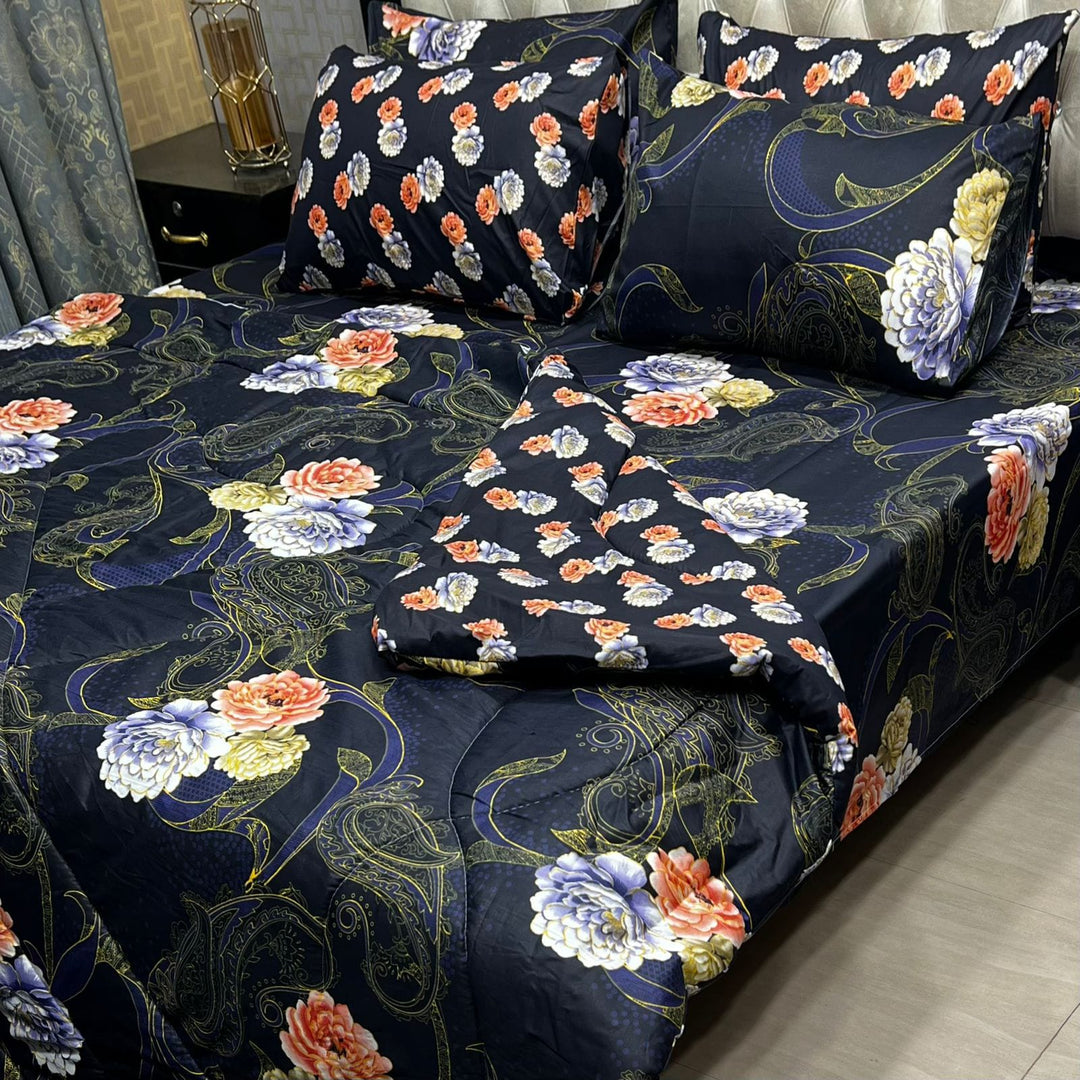 Luxury 6pcs Double Razai Set Cotton Stuff 00119