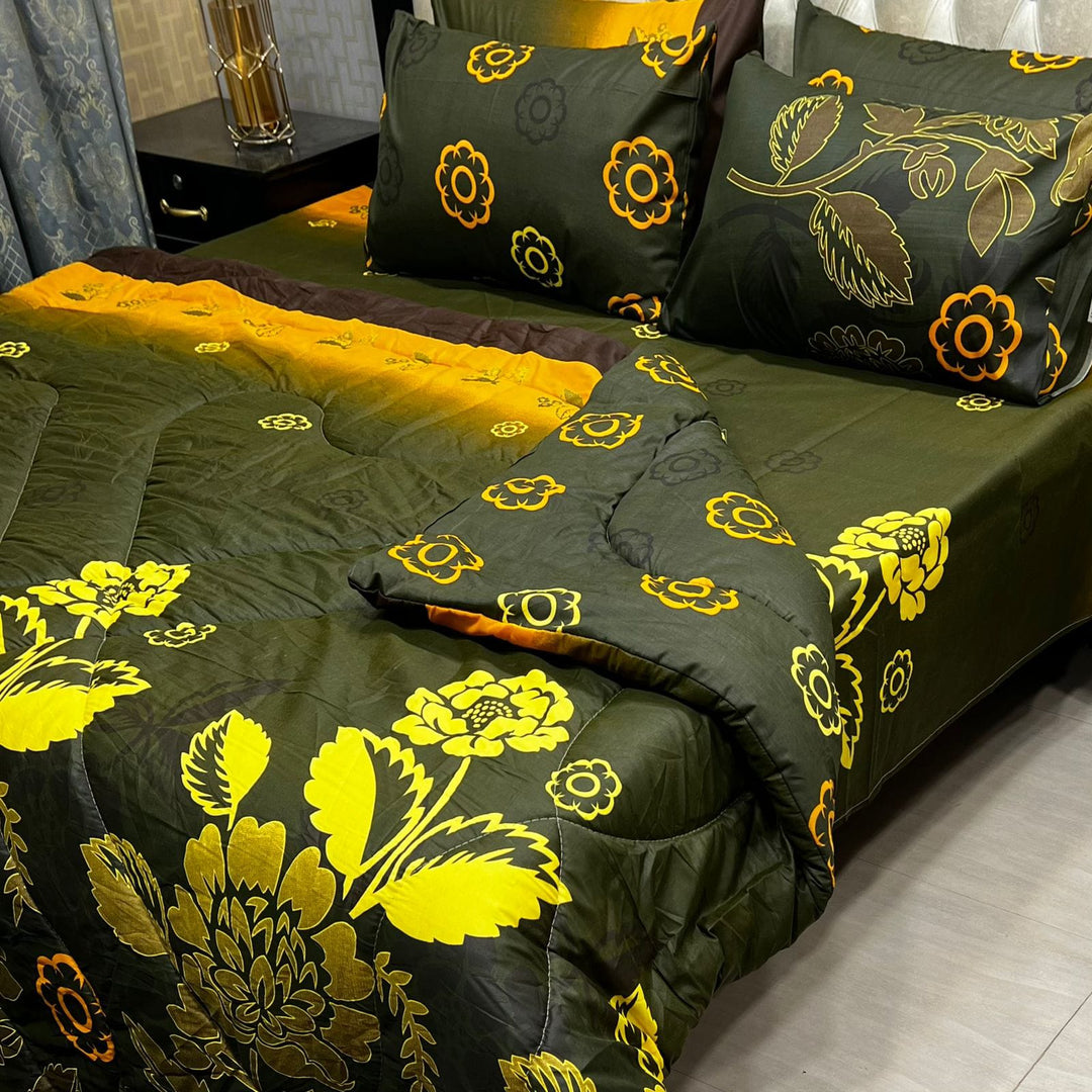 Luxury 6pcs Double Razai Set Cotton Stuff 00144