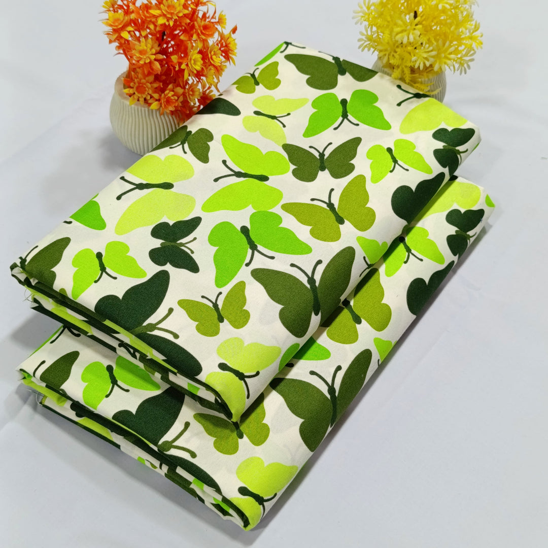 Micro Polo Cotton 2pcs Suit Paki Butterfly