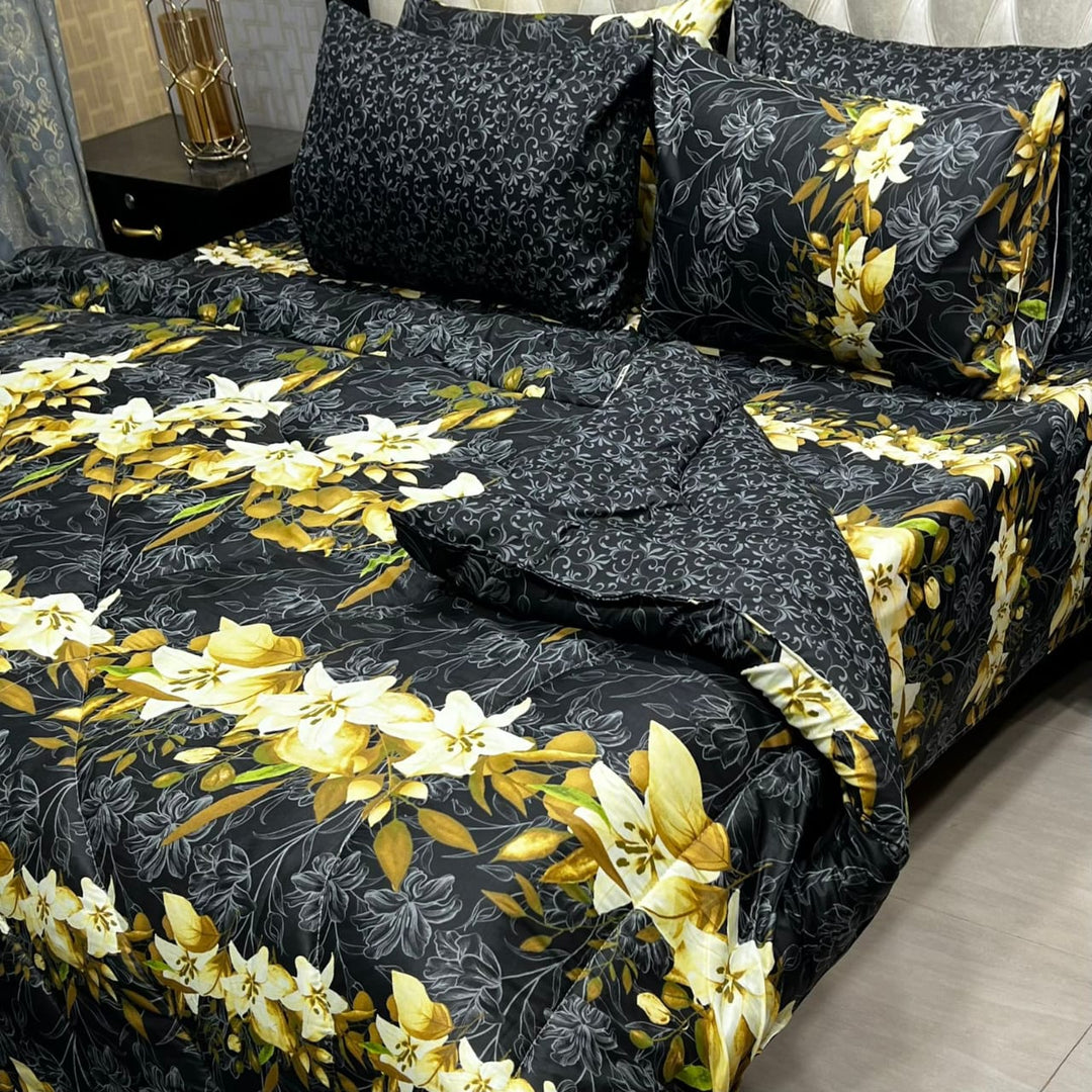 Luxury 6pcs Double Razai Set Cotton Stuff 00145