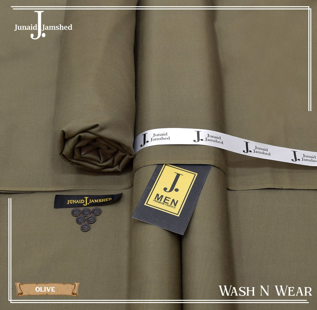 Four season Wash & Wear by J. Junaid Jamshaid Online Olive