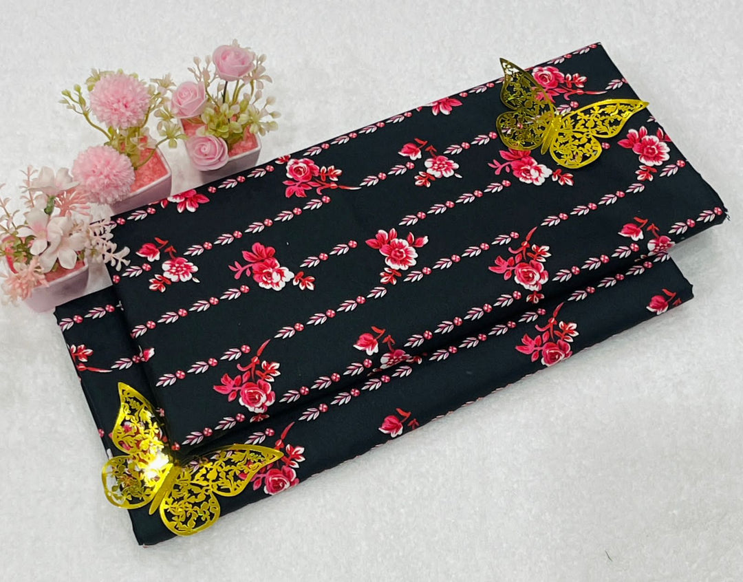 Micro Polo Cotton 2pcs Suit Black Zeen pati