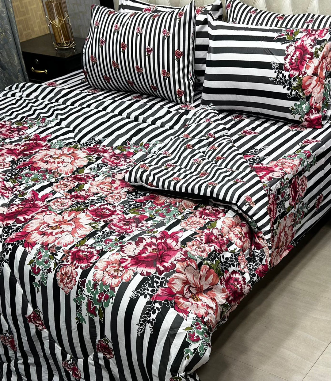 Luxury 6pcs Double Razai Set Cotton Stuff 00148
