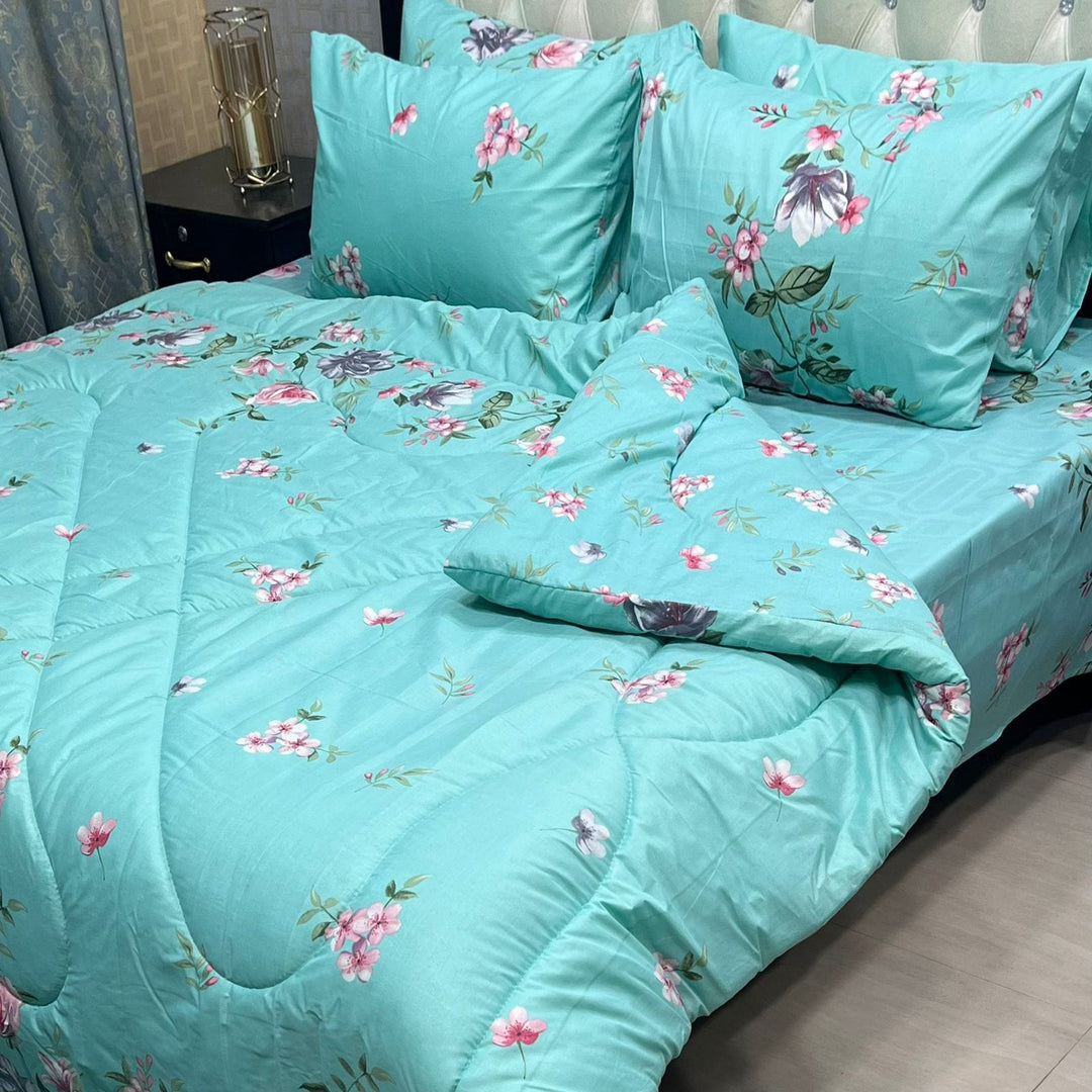 Luxury 6pcs Double Razai Set Cotton Stuff 00137
