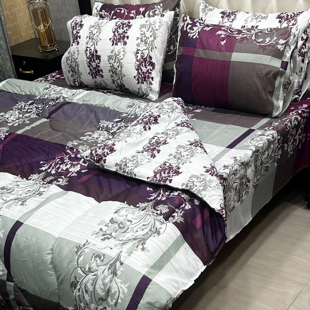 Luxury 6pcs Double Razai Set Cotton Stuff 00152