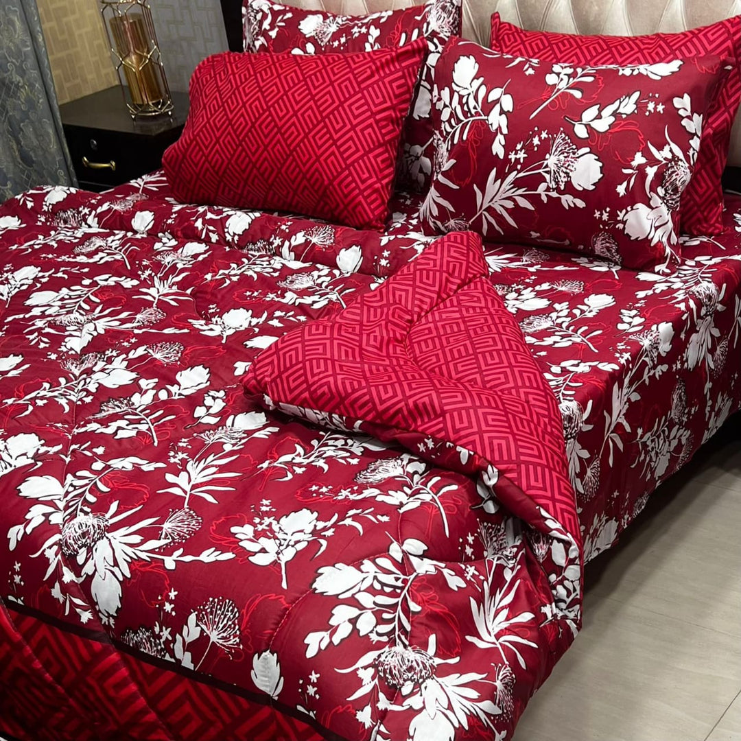 Luxury 6pcs Double Razai Set Cotton Stuff 00126