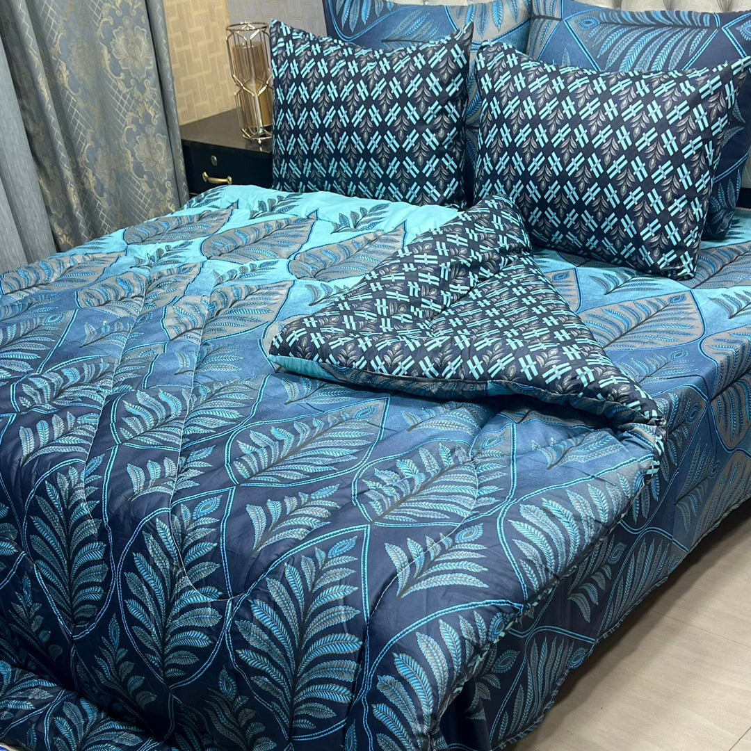 Luxury 6pcs Double Razai Set Cotton Stuff 00151