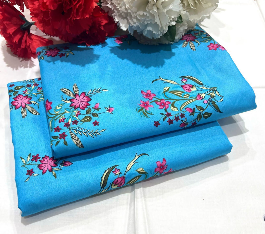 Micro Polo Cotton 2pcs Suit Blue Chbt Red