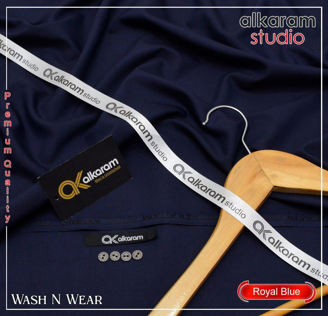 Luxury Carnivals Men Suit Wash n Wear Boski Unstitched Fabric Alkaram Studio Burlywood