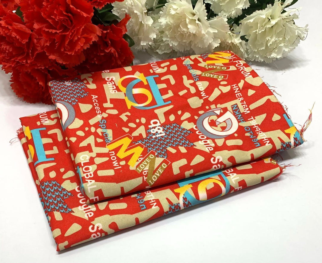 Micro Polo Cotton 2pcs Suit English Red