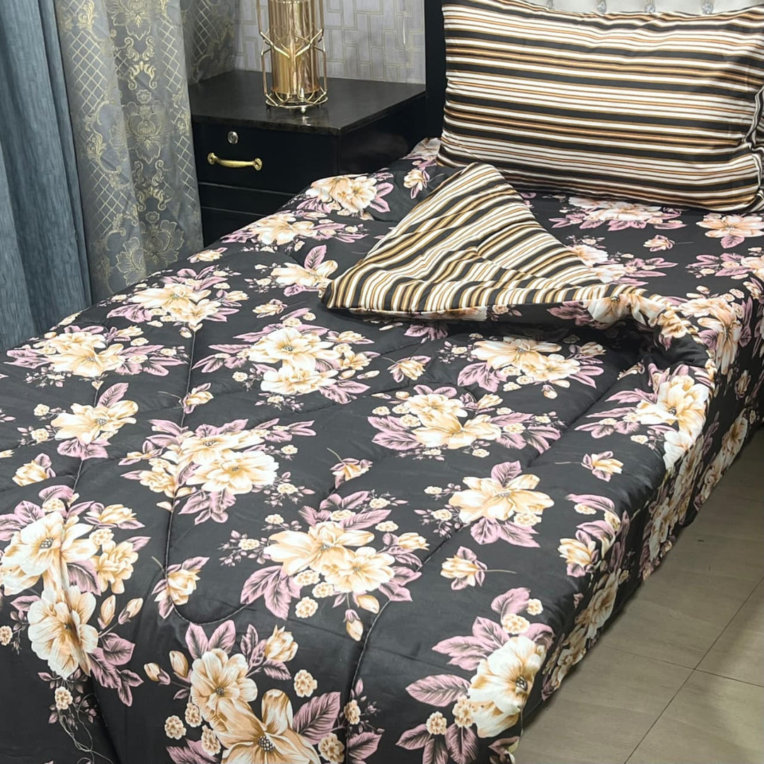 Single Bed Razai Set 3pcs AYRZS-00125
