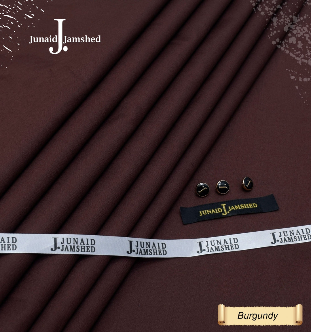 J. Junaid Jamshaid Online All Season Wash & Wear Boski For Men Burgundy