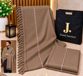J. Junaid jamsheed Premium Men wool Shawl Brown AY00909