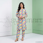 Summer Cotton All over 2pcs Premium White Butterfly NW