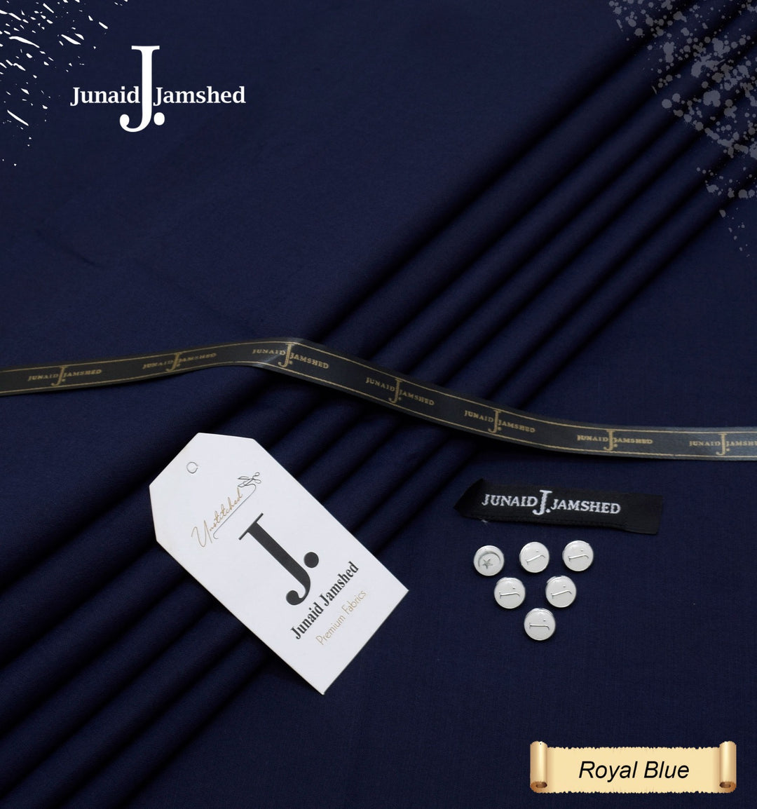 J. Junaid Jamshaid Online All Season Wash & Wear Boski For Men Royal Blue