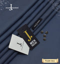 J. Junaid Jamshaid Online All Season Wash & Wear Boski For Men Purple Navy