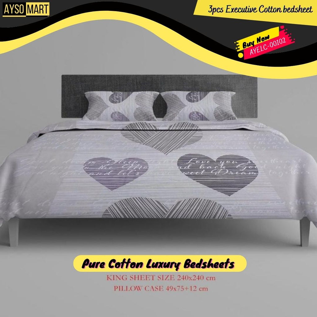 Luxury bed sheet Pure cotton Executive Stuff AYELC-00102