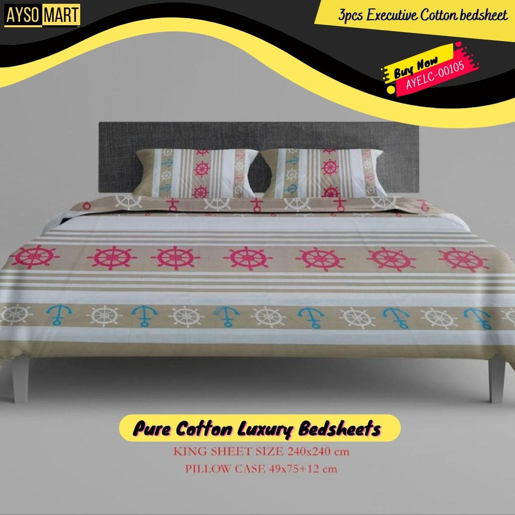 Luxury bed sheet Pure cotton Executive Stuff AYELC-00105