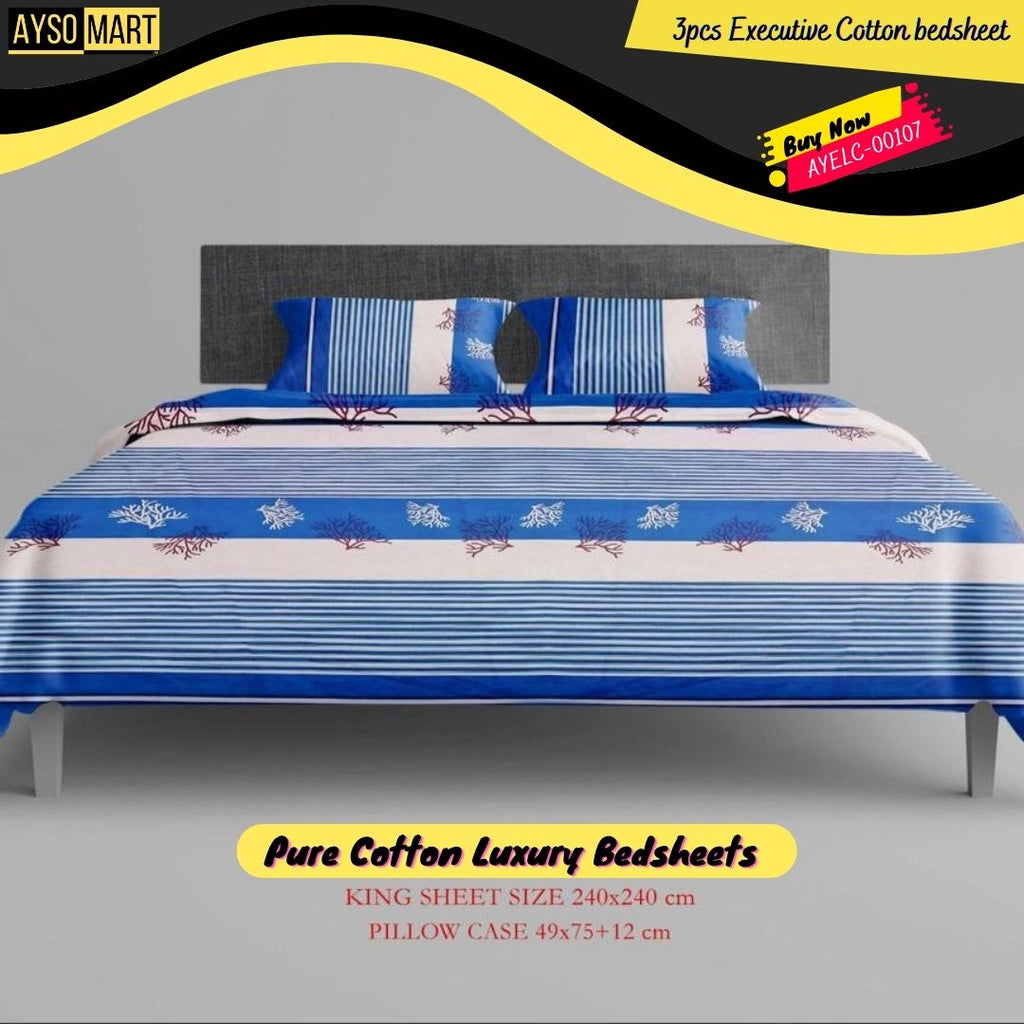 Luxury bed sheet Pure cotton Executive Stuff AYELC-00107