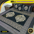 Luxury 5pcs Velvet Jacquard King size Bedsheet Set