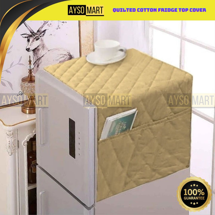 Quilted Cotton Fridge Top Cover