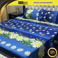 3D Leather Crystal Cotton Bedsheet AM3D-00256