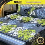 3D Leather Crystal Cotton Bedsheet AM3D-00262