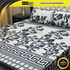 3D Leather Crystal Cotton Bedsheet AM3D-00301