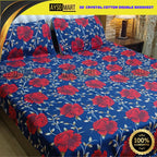 3D Leather Crystal Cotton Bedsheet AM3D-00238