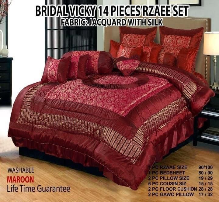 Luxury Bridal Set 14pcs Meroon