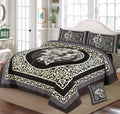 4Pcs 3D Panel Bedsheet Luxury King Size Bedsheets AYPN-00136
