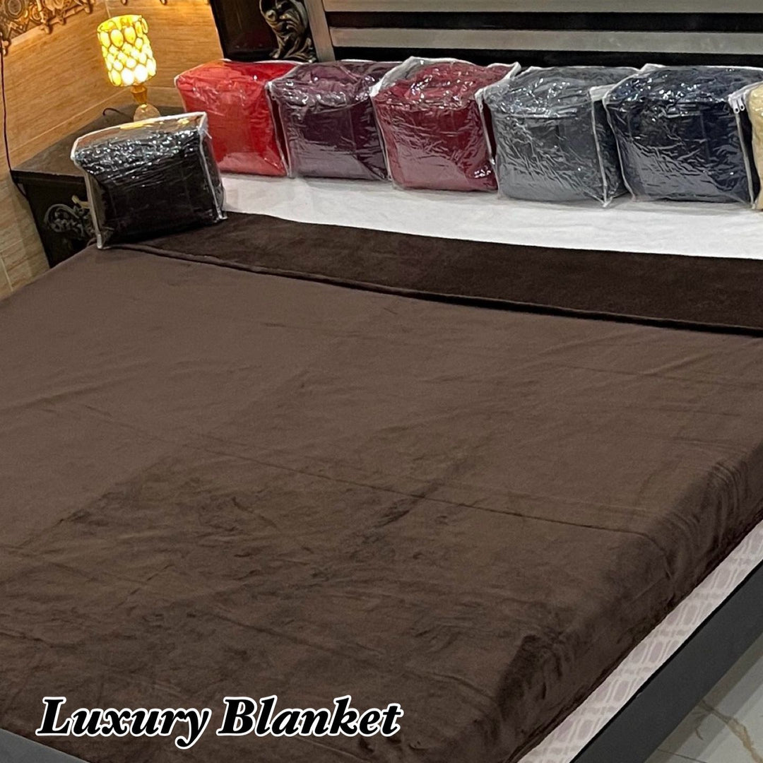 Luxury Export Quality Plain AC Blanket Brown