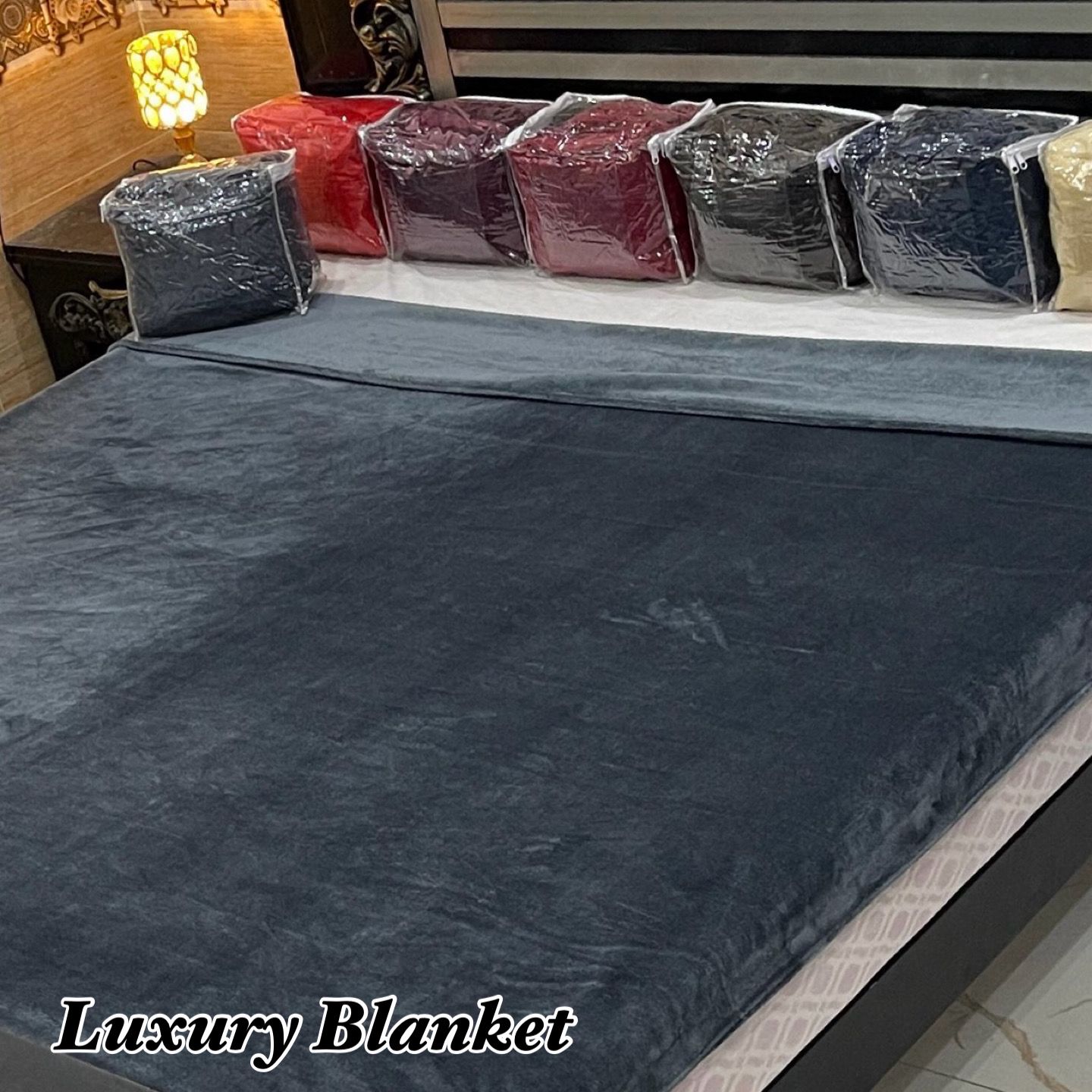 Luxury Export Quality Plain AC Blanket Grey