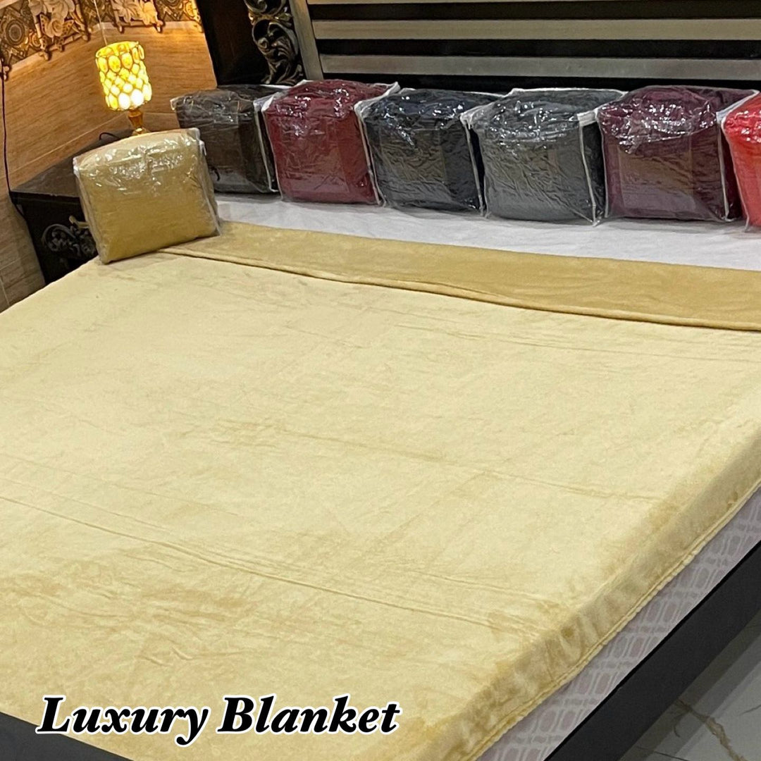 Luxury Export Quality Plain AC Blanket Cream