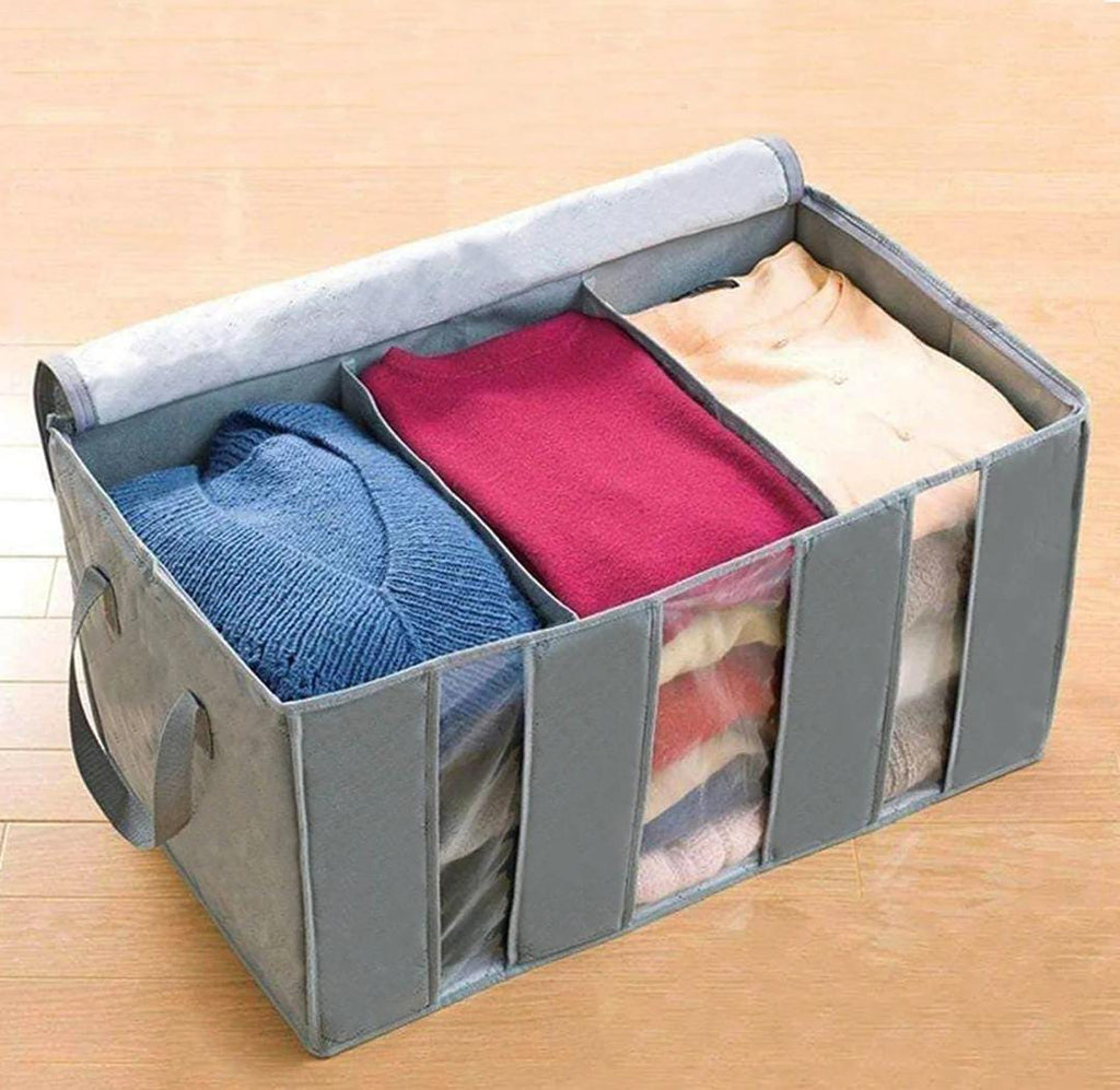 Multi Purpose 3 Compartment Storage Organizer / Clothes Storage Bag