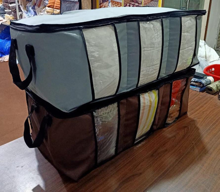 Multi Purpose 3 Compartment Storage Organizer / Clothes Storage Bag