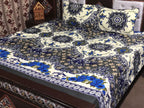 3D Leather Crystal Cotton Bedsheet AM3D-00345