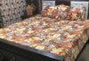 3D Leather Crystal Cotton Bedsheet AM3D-00305